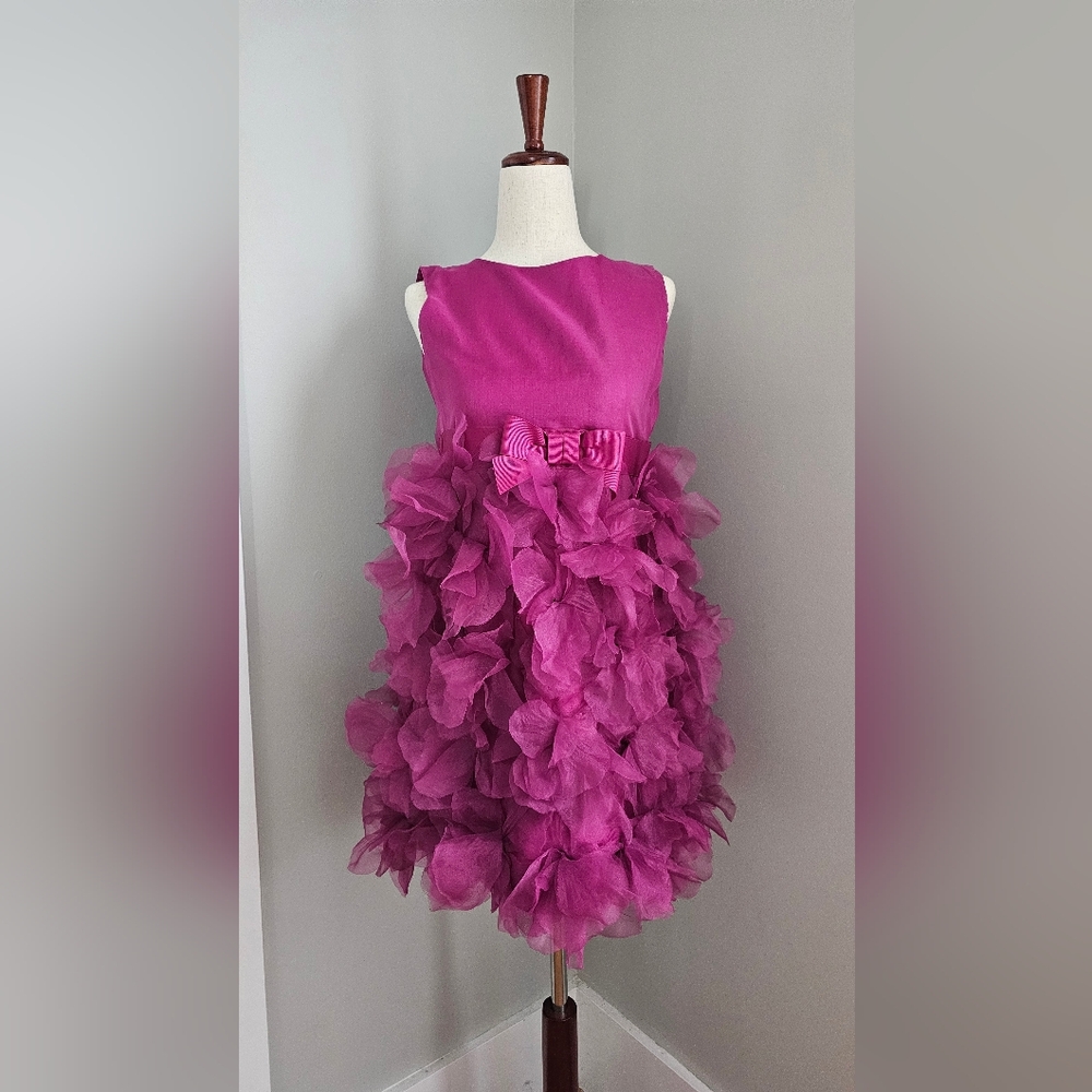 Chic Magenta Floral Dress